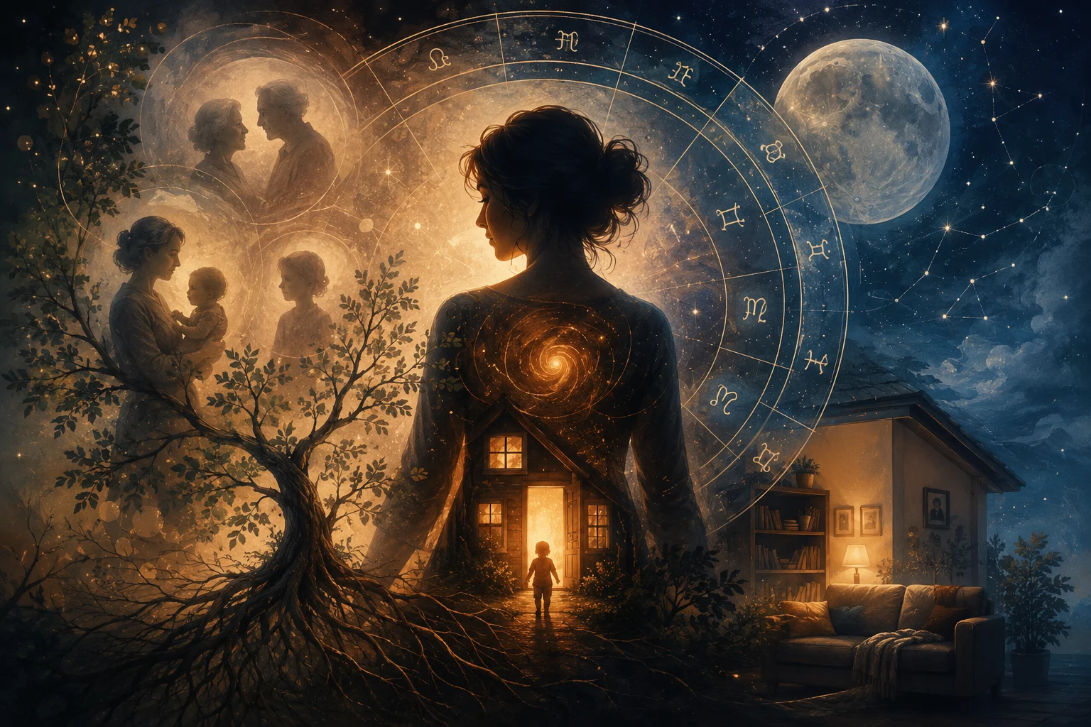 La maison 4 du thème astral : lieu des transmissions familiales