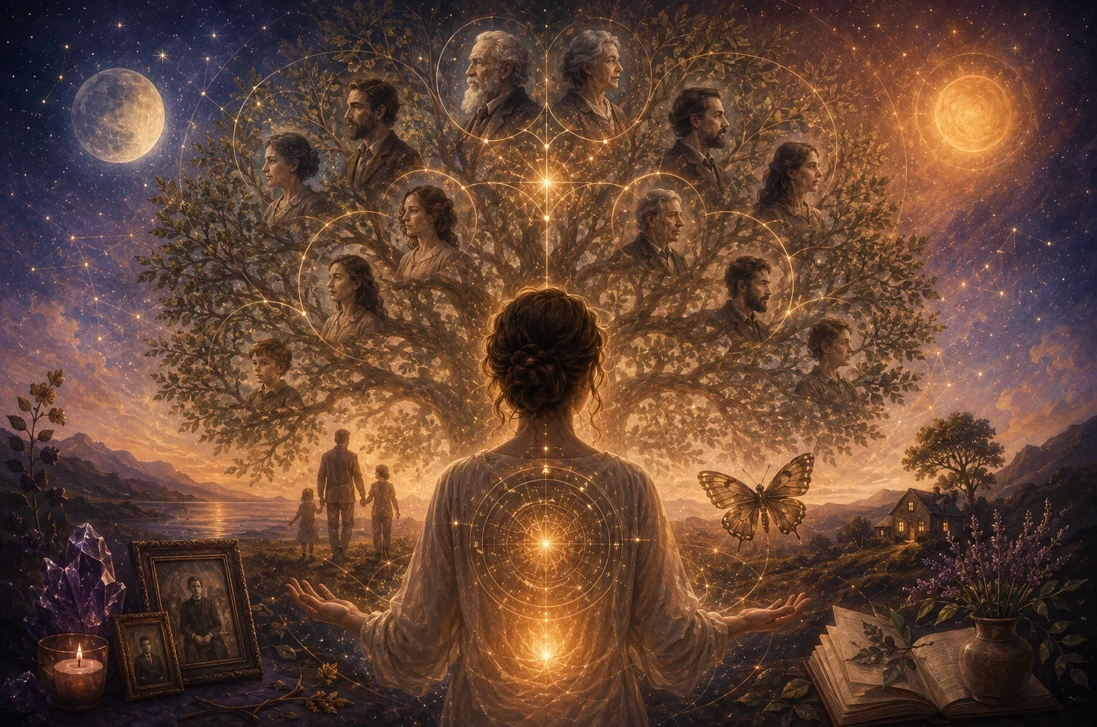 Astrologie transgénérationnelle : comprendre, explorer et transformer les héritages familiaux
