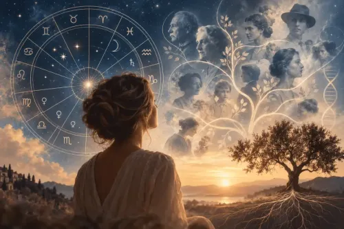 Astrologie transgénérationnelle : comment analyser les schémas familiaux dans un thème natal ?