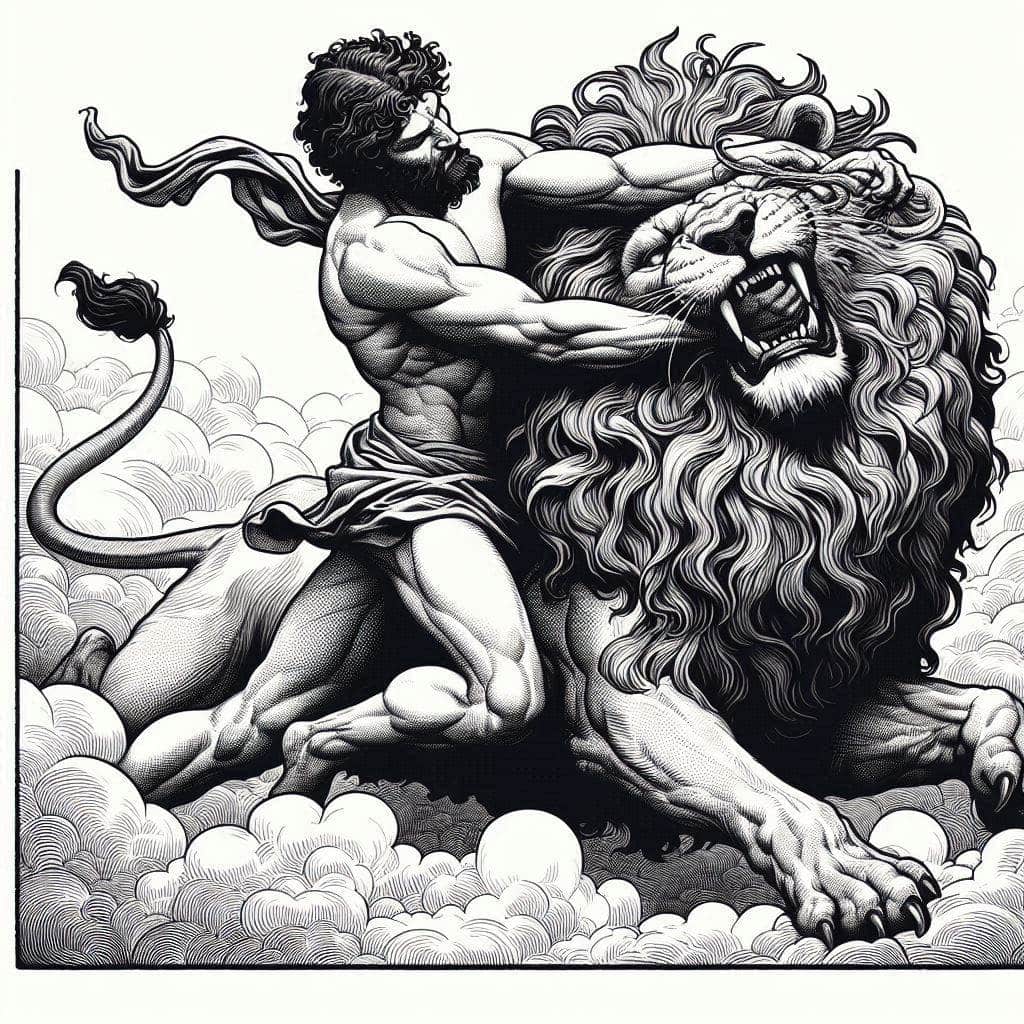 Hercule et le Lion de Némée